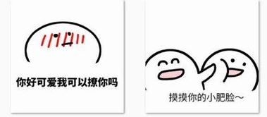 摸摸你的小肥脸表情包 无水印版