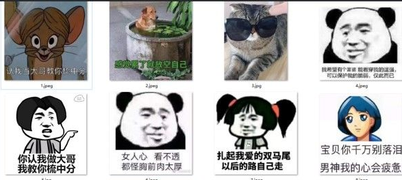 认我做大哥教你梳中分qq表情包