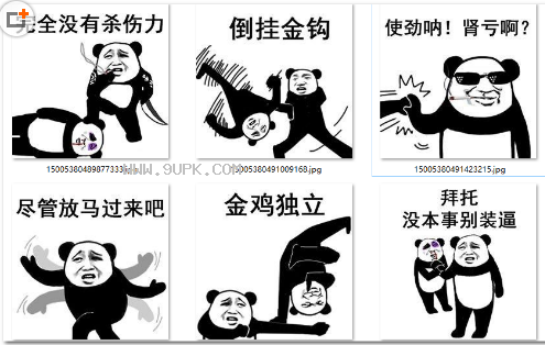 熊猫人武林功夫qq表情包