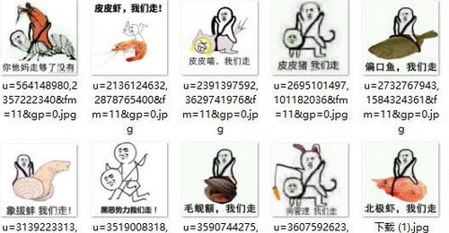 皮皮虾我们走表情包 完整版