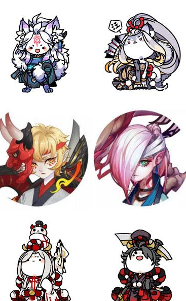 阴阳师高清手绘情侣QQ头像 完整版