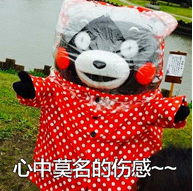 熊本熊下雨表情包 高清版