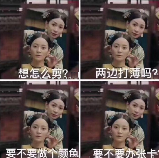 娴妃帮纯妃理发qq表情包