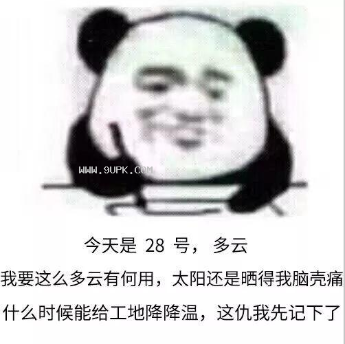熊猫头写日记记仇天qq表情包