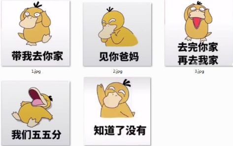 可达鸭过年带我去你家qq表情包