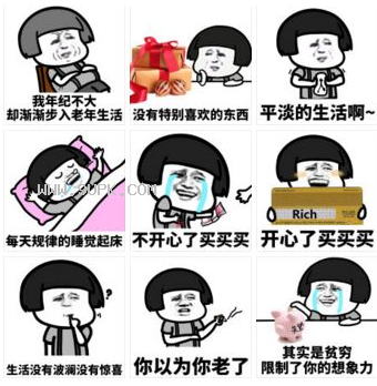 年纪不大,却步入老年生活qq表情包