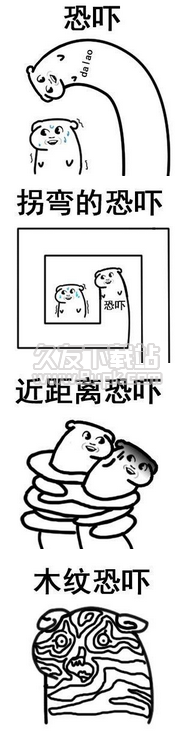 分开的恐吓表情包