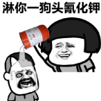 淋你一狗头氰化钾qq表情包
