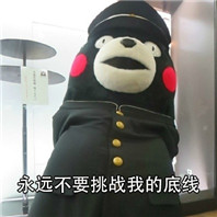 永远不要挑战我的底线熊本熊qq表情包