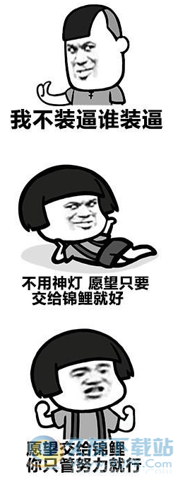 愿望交给锦鲤你只管努力表情包 无水印版