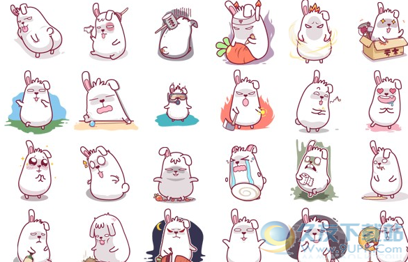 苏尼兔QQ表情包 无水印版
