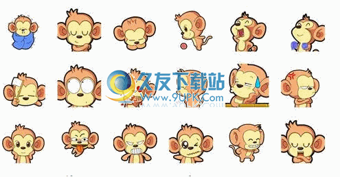 搞怪的花生猴QQ表情包