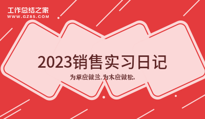 2023销售实习日记推荐(8篇)