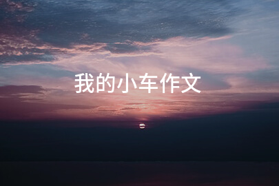 我的小车作文